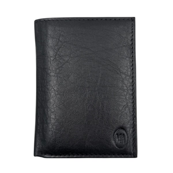 Plånbok i kalvskinn, svensk passform Svart Black one size