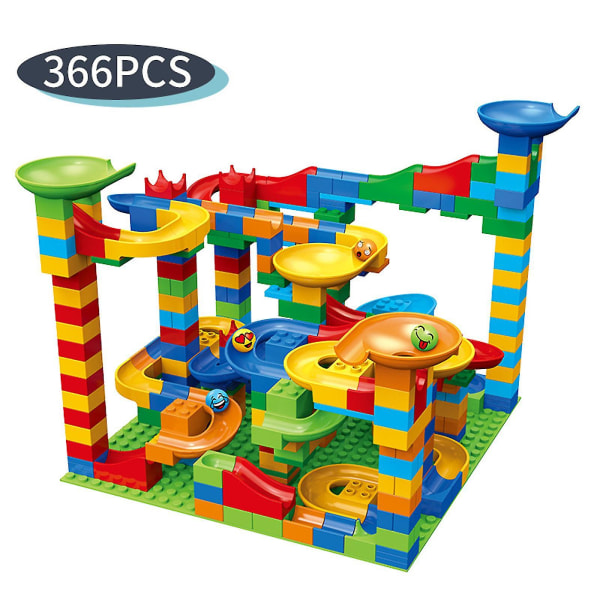 Marble Run Race Set Konstruktion Byggstenar Toy Game Track Kid Maze