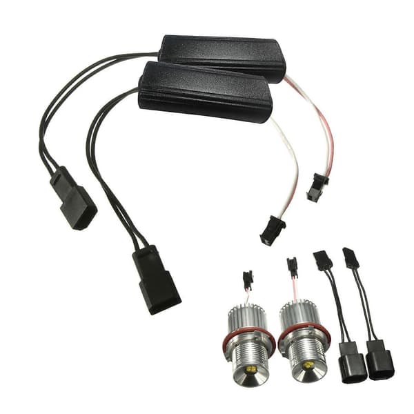 2 stk 20W LED Angel Eyes Halo Ring Marker Lyspære Erstatning for BMW E87 E39 M5 M6 E83 X3 E60 E63 E65 E66 E53 X5