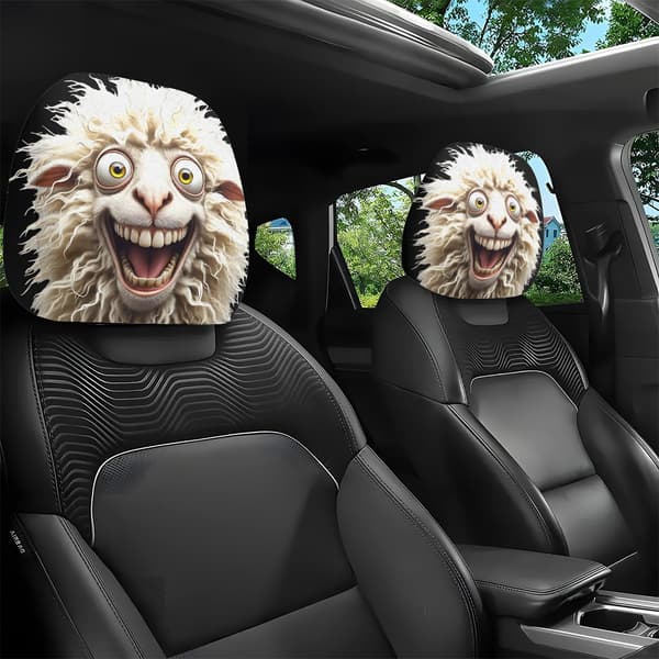 2 kpl Crazy Sheep -printtipäälliset, helppo asentaa/pestäCJY 2pcs