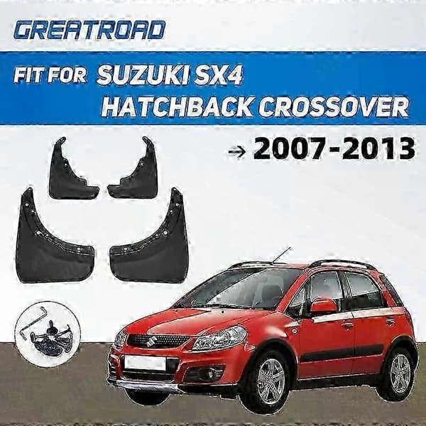 OE-stil bil stænklapper til Suzuki Sx4 Hatchback Crossover 2007 2008 2009 201 2011 2012 2013 Stænklapper Stænkskærme StænklapCJY
