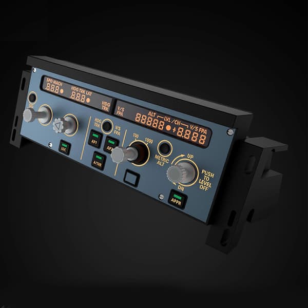 WINWING A320 FCU Flight Control Unit Panel, Højpræcisions flysimulationspanel til X-Plane & MSFS2020 Spilsimulator NY
