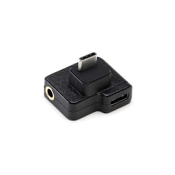 For OSMO Action Mikrofon 3,5 mm/USB-C-adapter Ekstern lydmikrofonfeste