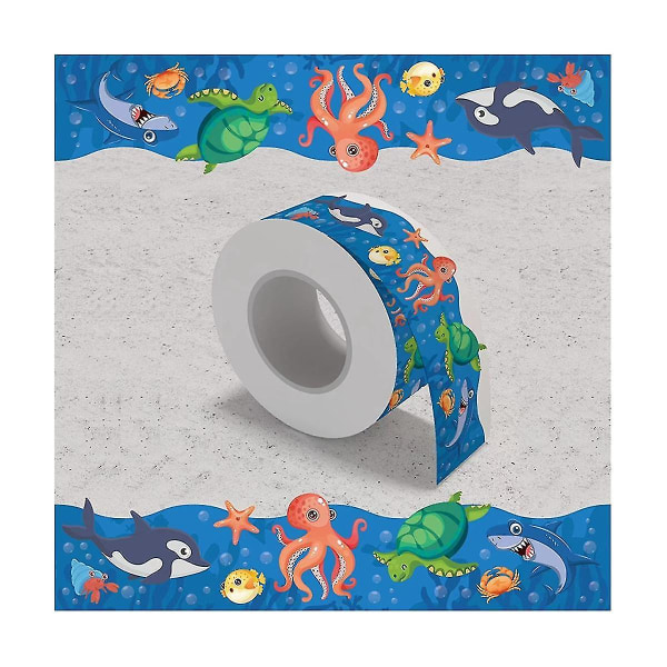 1 Roll Borders Stickers, Ocean Animal Board Borders, För att dekorera anslagstavlor,väggar,,fönster,doo