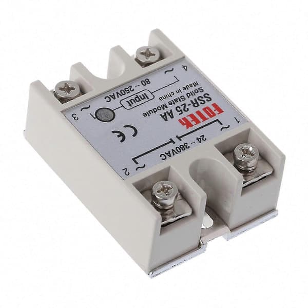 Solid State Relay Module SSR-25 AA 25A 250V 80-250V AC tulo 24-380V AC lähtö CJY Multicolor