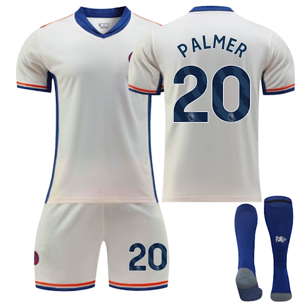Chelsea Hjemme Fotballdrakt Barn 2024-2025 - Palmer Nr. 20 - Sokker 30 Nr. 20 - Sokker No. 20 - Socks 30