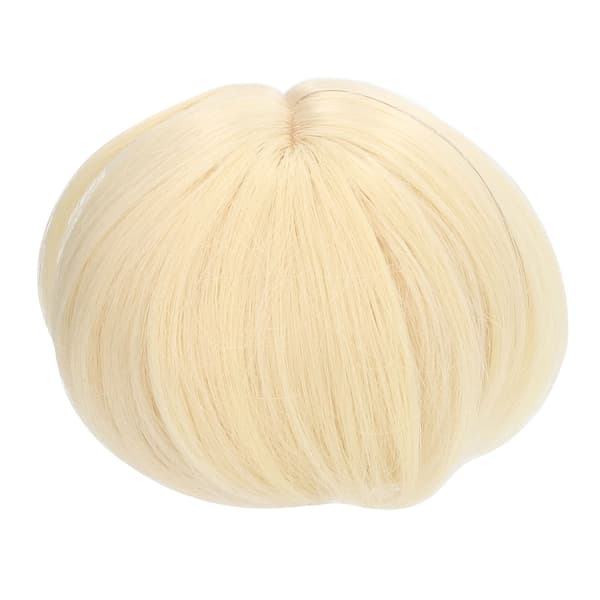 Dockhårperuk DIY Elastisk Högtemperaturfiber Nätduk Ljusblond Dockperuk Kort för 1/3 Leddocka, CJY
