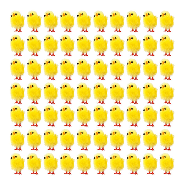 60 kpl Easter Chicks -koristelukorin täyteaineita lomaetuovien ikkunoihin