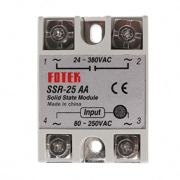 Solid State Relay Module SSR-25 AA 25A 250V 80-250V AC tulo 24-380V AC lähtö CJY Multicolor