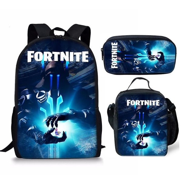 Ny Fortnite-trykt skoletaske til børnenes rygsæk eller taske eller pennetaske eller tredelt sæt