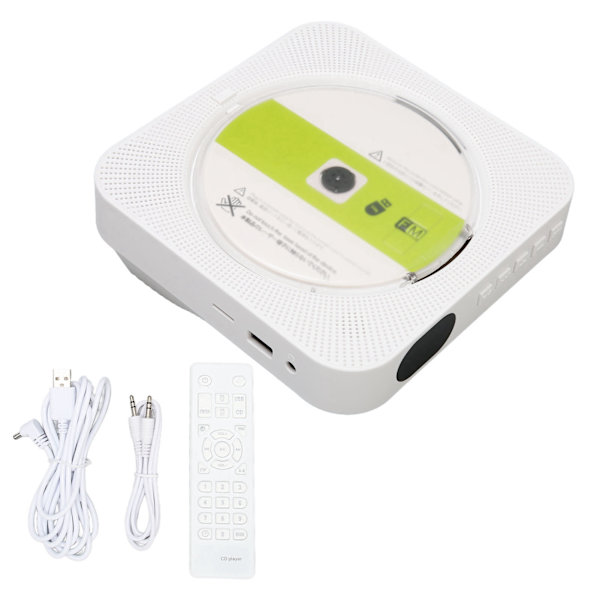 Desktop CD Player, Multifunctional HiFi Stereo, Portable Bluetooth CD Player with Timer Function for Indoor Use