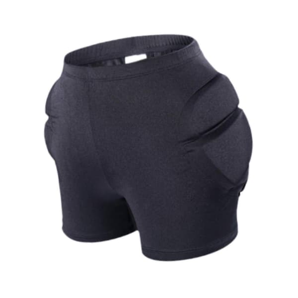 Vadderade shorts höftskyddsdynor 3D vadderad svamp slagshorts höftskydd S