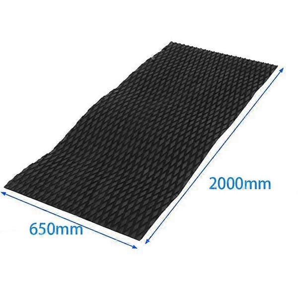 Surfbräda Matta Grepp Surfbräda Traction EVA Däckplatta Surfplattor Yatch Däckplatta 2000 x 650 mm Surfing Ac Black