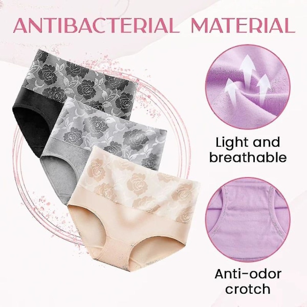 Everdries Lækagesikkert undertøj til kvinder Inkontinens Lækagesikre beskyttelsesbukser Skin Color 3XL