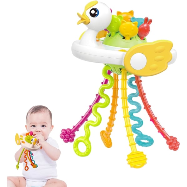 Baby 6 Months plus, Baby Montessori-leksaker, Baby Pull String Toy, Baby Travel Toy, Baby Early Development Toy, för Baby 6 8 10 12 månader