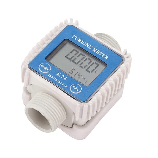 Flödesmätare Indikator Elektronisk Digital LCD Professionell för Diesel Bensin Olja Metanol