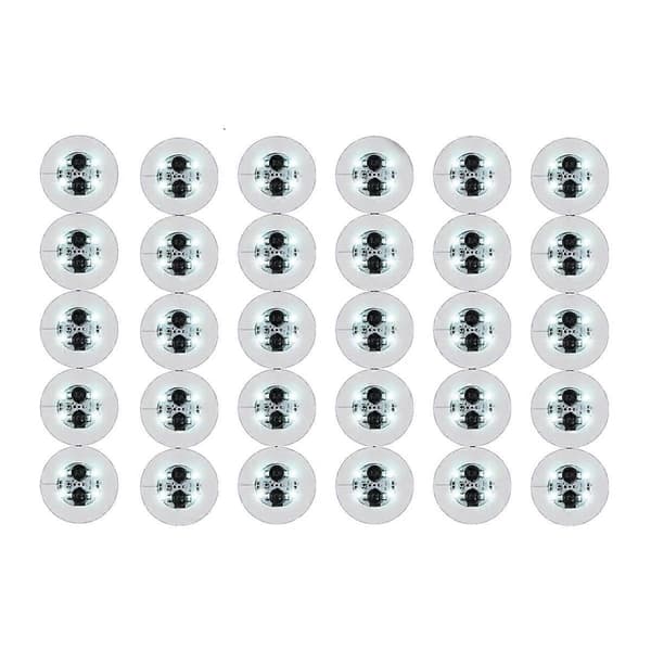 LED-underlag, 30-pak lysende underlag til drinks, LED-underlag til flasker, klub, fest, bryllup White