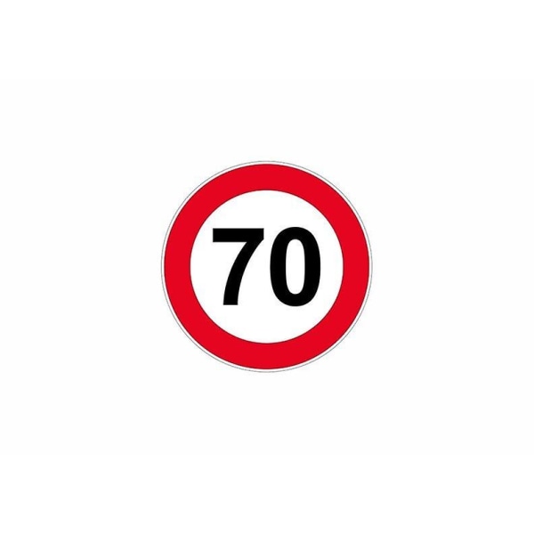 Stick mærkat skilteplade dør hastighedsgrænse skilt 70