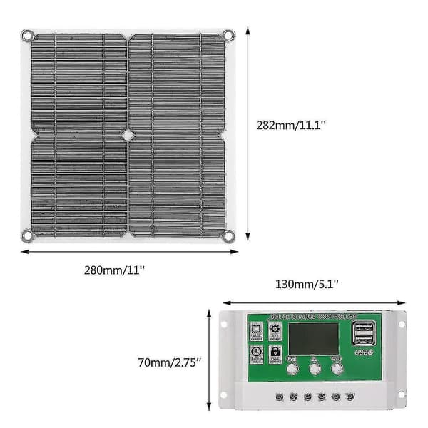 20W halvflexibel monokristallin solpanel för utomhusladdning