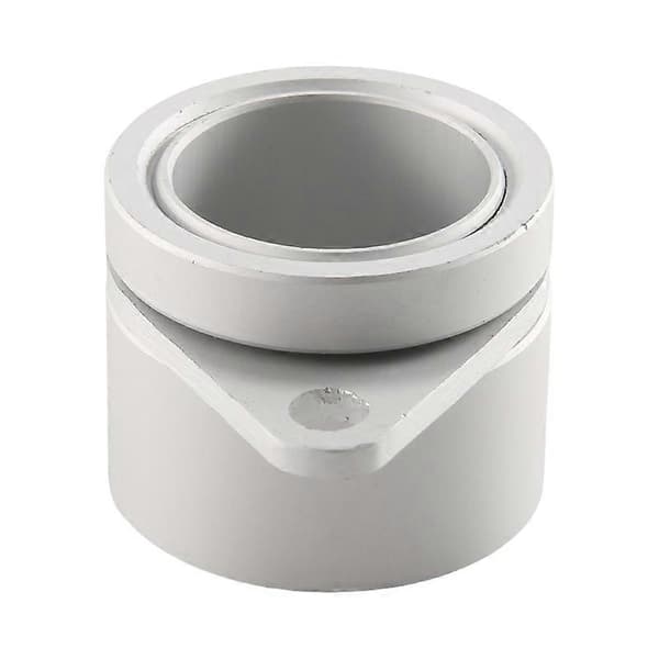 2 stk. flaggstangringer Anti-vikle flaggstangklemmer Svingbare 360° roterende flaggstangflaggmonteringsringer silver 1inch