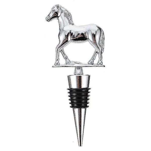 Hästdesignad Flaskpropp Vinflaska Propp Vinsparare Pump Vinsparare Kork Vinflasktoppar Silver 13.00X4.50X2.00CM