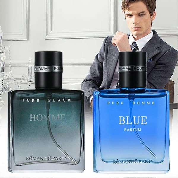 Blå og sort cologne til mænd til studerende med langvarig let duft Blue