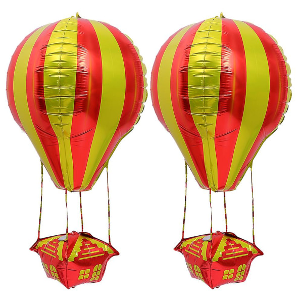 2 stk varmluftsballon model balloner aluminium film balloner ballon dekoration