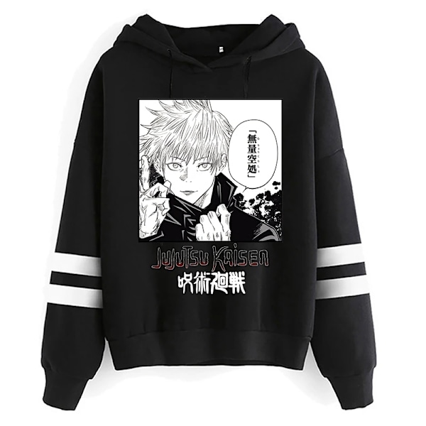 Unisex Jujutsu Kaisen Anime Yuji Itadori Hoodies Herr Harajuku Gojo Satoru Kawaii Manga Grafisk Streetwear Sweatshirts Pullovers 15502 15502 Asian L