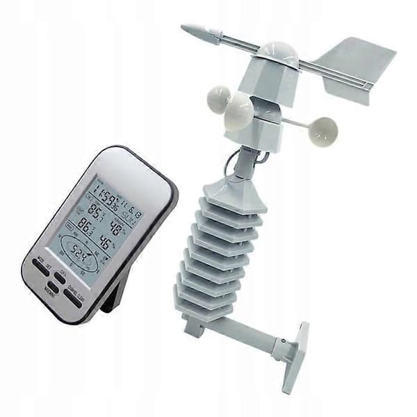 Anemometer Vindmåler 433 Mhz HvitCJY