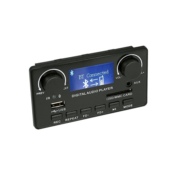 Multifunktions-LCD-skärm Bluetooth MP3-dekoderkort Bärbar synkroniserad bilförstärkarkort MP3-dekoder