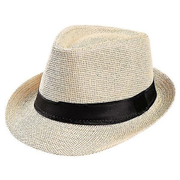 Stråfedora Hatt Herr Fedora Hattar För Män Trilby Hatt Solhatt Panama Hatt Ull Lila