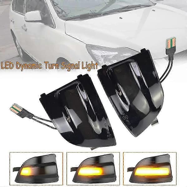 2 stk. LED dynamisk speilindikatorlys, bakspeil blinklys for Ford Focus 2 MK2 2004 - 200Edition 0701 5 5