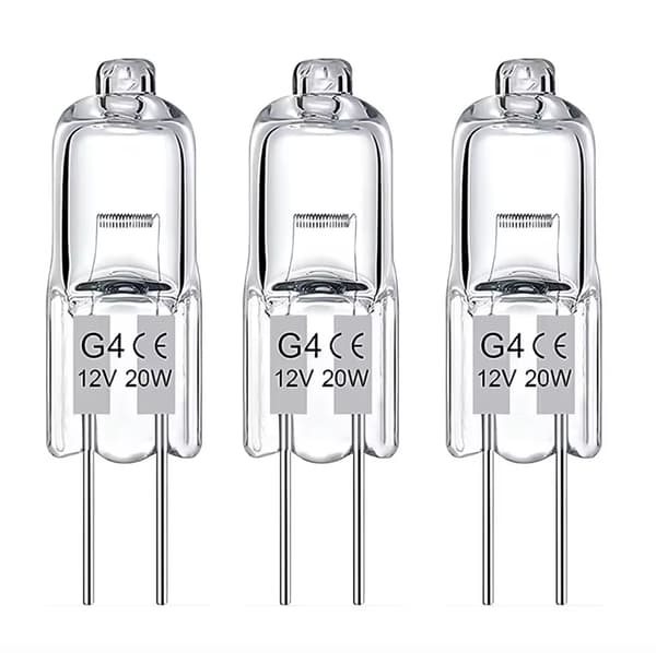 G4 Halogenpærer / Glødepærer - Varmhvit - Halogen 20W (50-pack)