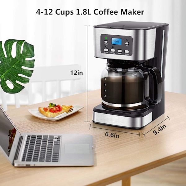 Espresso Machine, Drip Coffee Maker, 1.5L, Coffee Maker 950w Tea Maker Drip Coffee Maker With Glass Carafe, Keep Warm, Touch Screen
