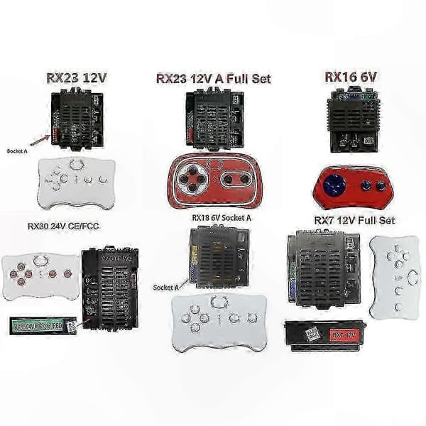 6V/12V/24V Barns Ride-On Bil Bluetooth Fjernkontrollsett Tilbehør