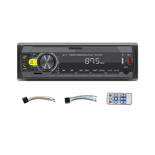 4-kanals 45w Bluetooth bilradio bil mp3-afspiller multifunktion plug-in U disk bilradio med multi-farve funktion til bil