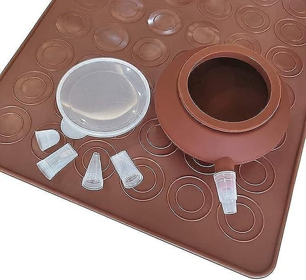 Macaron Silikone Bageform Sæt, Non-Stick 48 Kapacitet Macaroon Bageplade, Franske Macarons