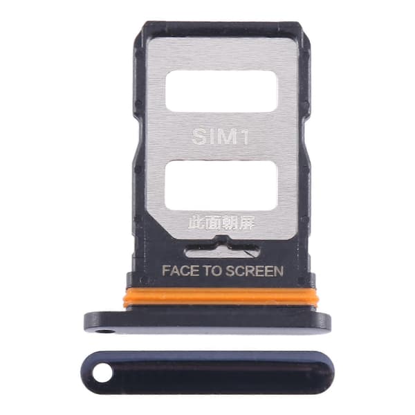 För Xiaomi 13 Lite SIM-kortfack + SIM-kortfack Black