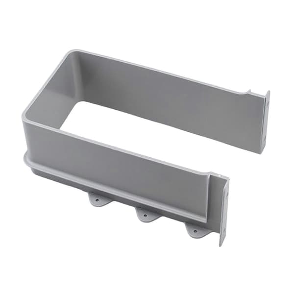 U-formet avløpsrørdeksel under vasken, uttrekkbart bunnutskjæringsdeksel Height 9.07 cm