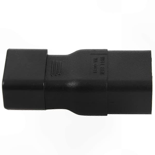 C14 till C19 IEC Strömadapterkontakt för PDU- och UPS-system black