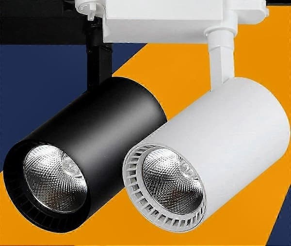 Justerbar LED-spårbelysning för skyltfönster 10W-50W COB Spot Light