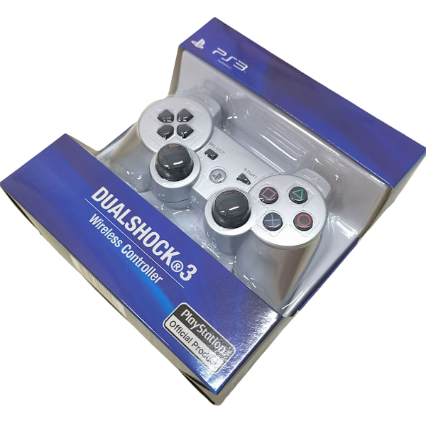 PS3 Bluetooth trådløs vibrasjonshåndkontroll PS3-spill trådløs håndkontroll silver gray