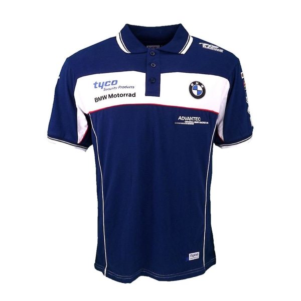 Uusi moottoripyöräilyvaate - Nopeakuivuva ja hengittävä paita - Off Road Racing Polo T-paita miehille - 50% alennus Blue 3XL