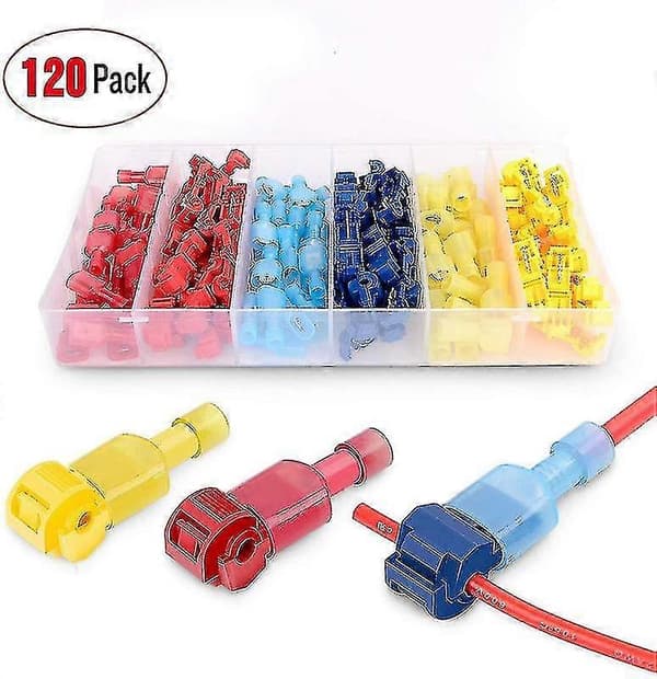 Hurtig Samling, Ledningsterminaler T-tap Kit 120 pcs