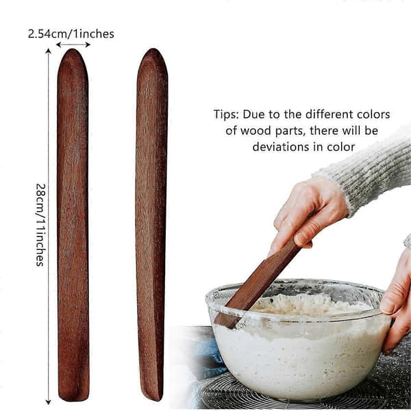 28 cm puinen taikinajuurileivän sekoitustikku leivänvalmistustyökalut