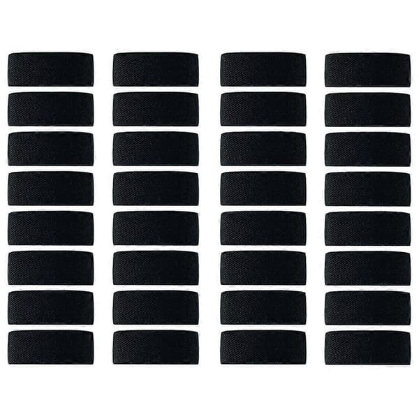 32 stk. sort mindebånd til begravelse, sørgebånd, politibånd, elastisk armbånd Black 7X7CM