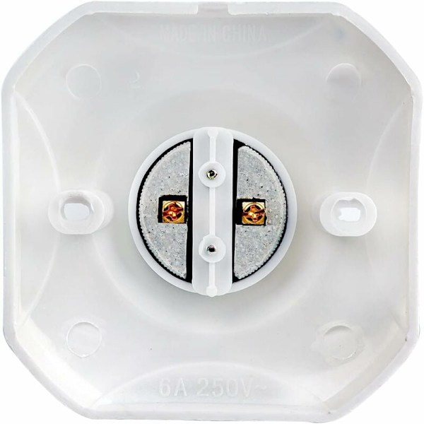 E27 Ceiling Lamp Socket with Screw for Indoor Wall Lamp, AC 230V, E27 LED Bulb Holder, Plastic Base E27 Socket for Garage Workshop Ceiling, Pack of