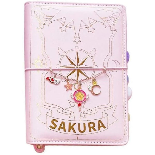 Cardcaptor Sakura Kinomoto Sakura Pink Girls' Muistikirja Kirjoituskirja Söpö Tickler