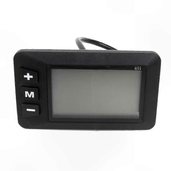 LCD-displaycontroller til elcykler og løbehjul | 5-bens stik | Vandtæt speedertilbehør Black