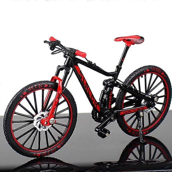 Mini 1:10 Legering Cykel Skala Model Desktop Simulation Ornament Finger Mountainbikes LegetøjCJY Red
